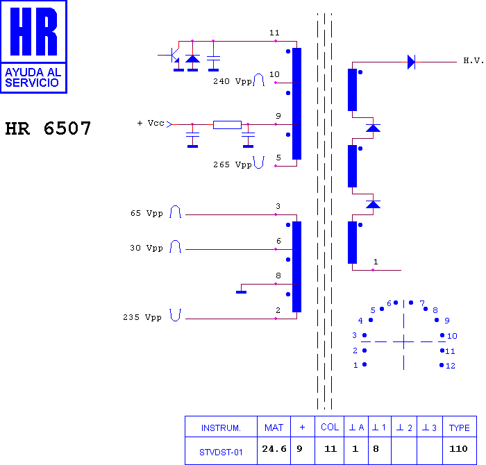 Schematic diagram for HR 6507