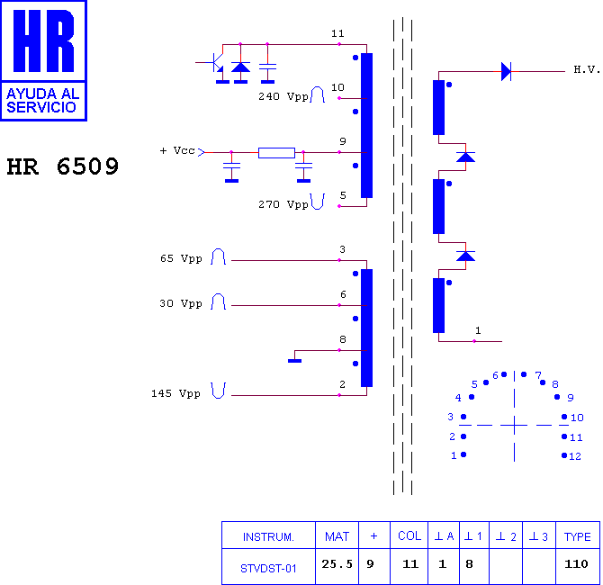 Schematic diagram for HR 6509