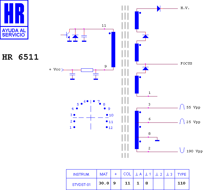 Schematic diagram for HR 6511