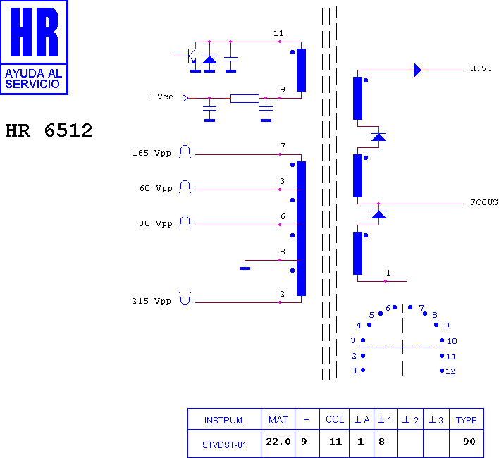 Schematic diagram for HR 6512