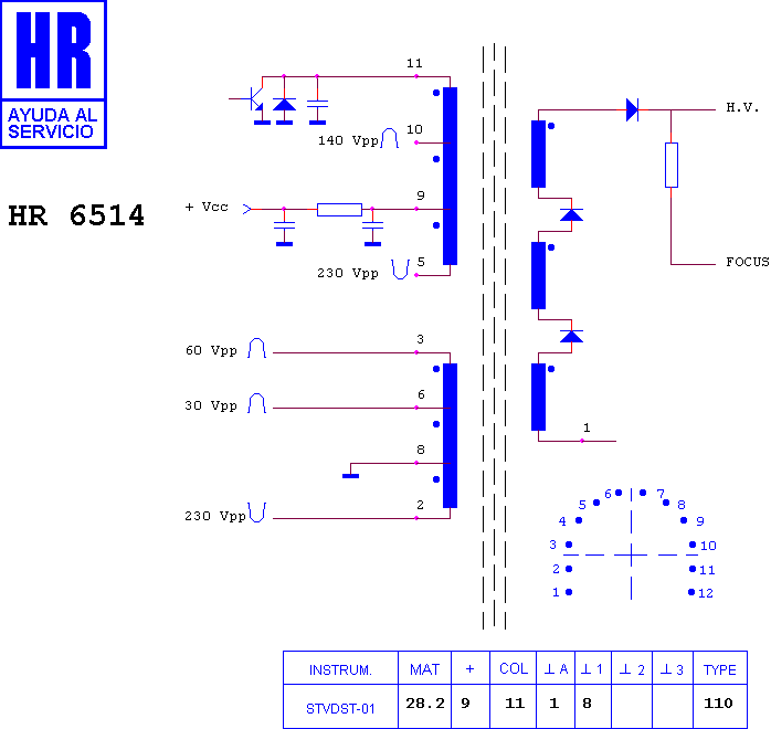 Schematic diagram for HR 6514