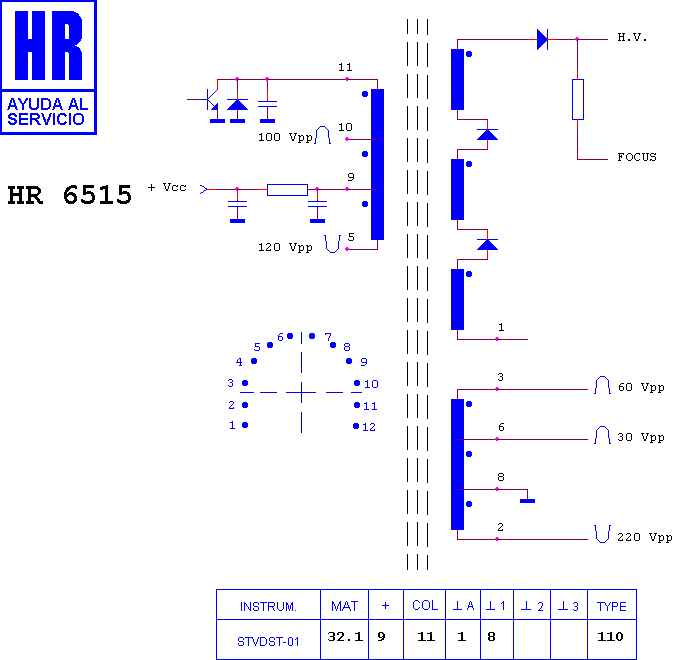 Schematic diagram for HR 6515