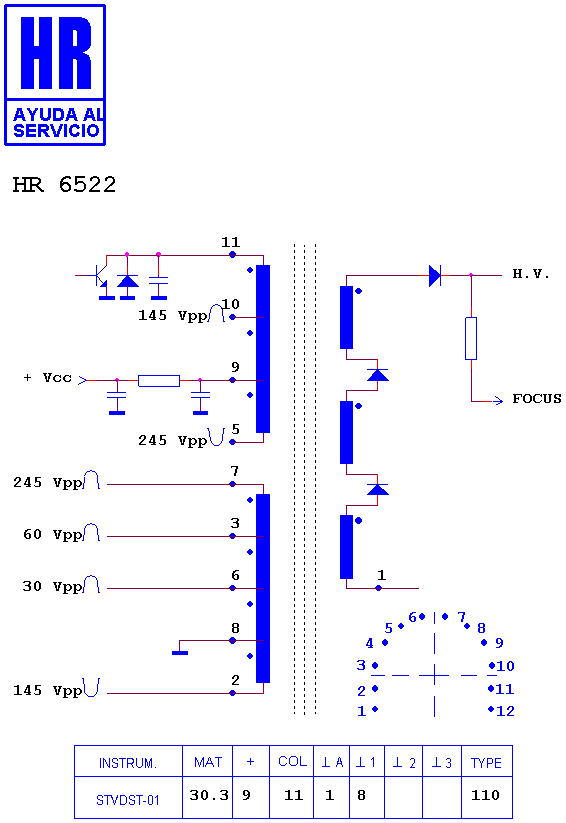 Schematic diagram for HR 6522