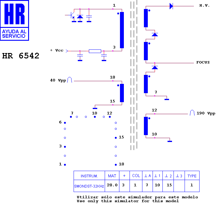 Schematic diagram for HR 6542