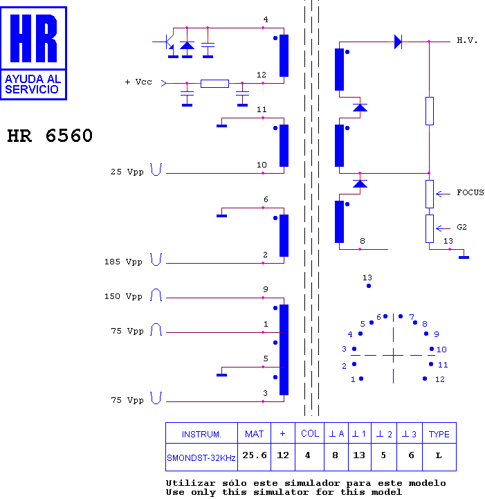 Schematic diagram for HR 6560