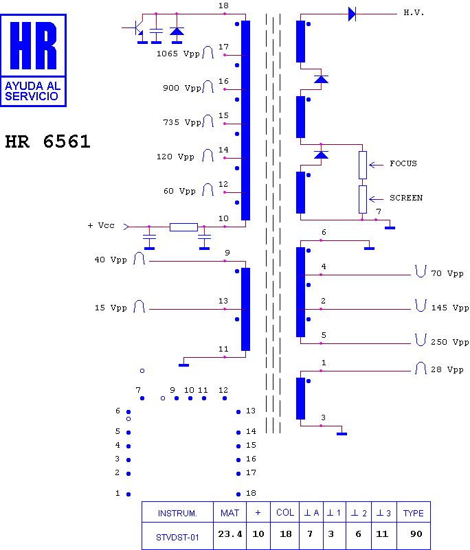 Schematic diagram for HR 6561