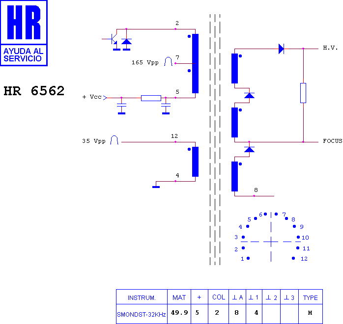 Schematic diagram for HR 6562