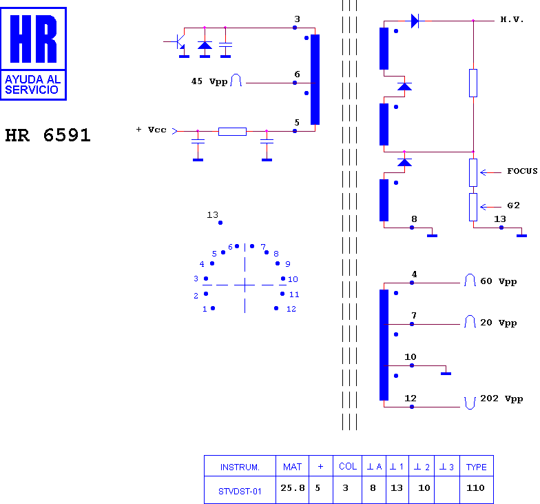 Schematic diagram for HR 6591
