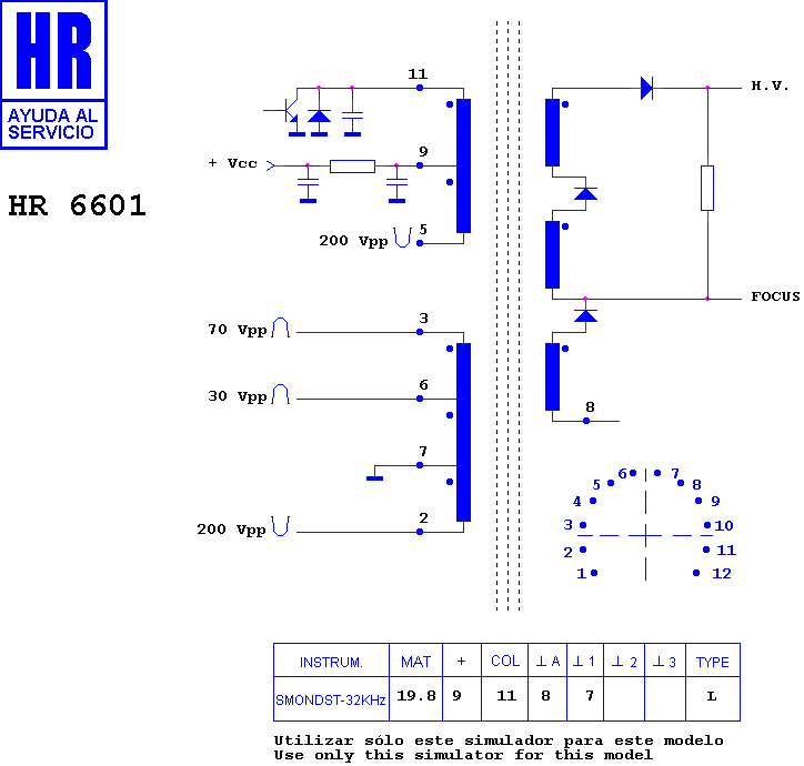 Schematic diagram for HR 6601