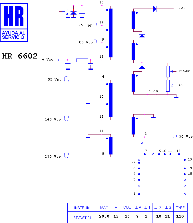 Schematic diagram for HR 6602