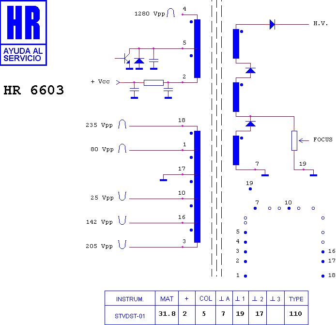 Schematic diagram for HR 6603