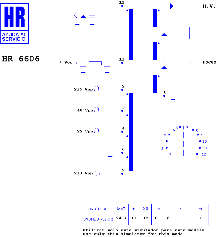 Schematic diagram for HR 6606