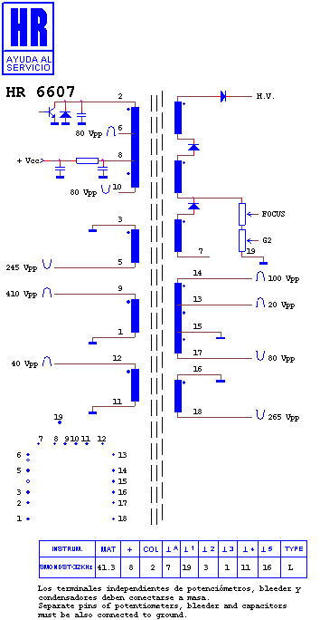 Schematic diagram for HR 6607