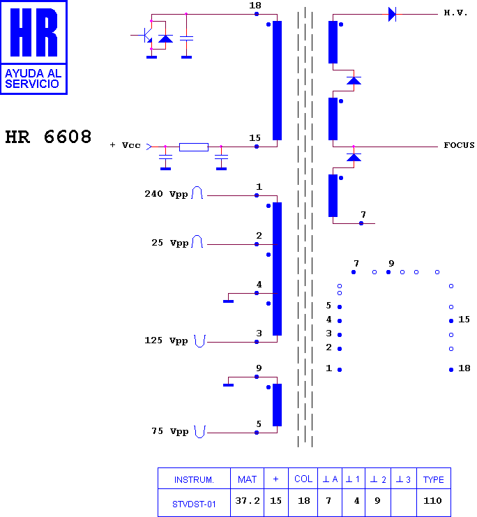 Schematic diagram for HR 6608