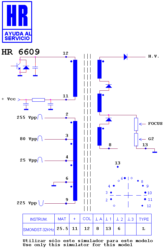 Schematic diagram for HR 6609