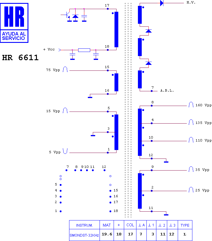 Schematic diagram for HR 6611