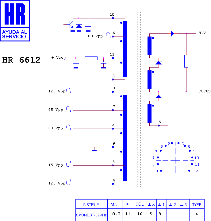 Schematic diagram for HR 6612