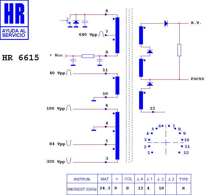 Schematic diagram for HR 6615