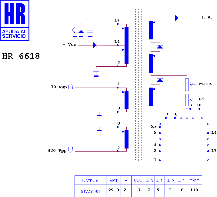 Schematic diagram for HR 6618