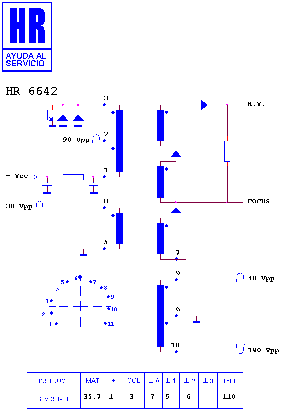 Schematic diagram for HR 6642