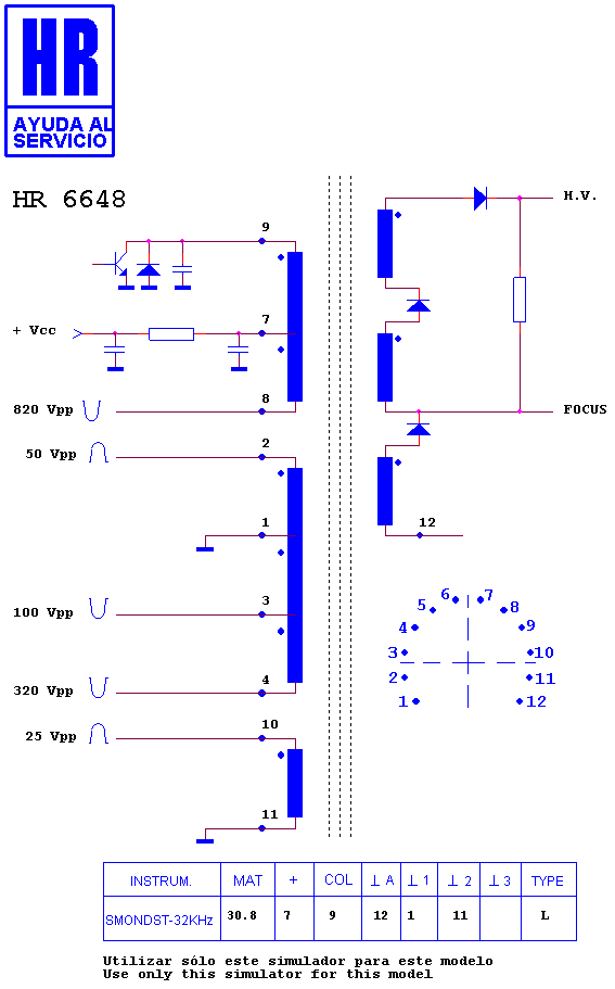 Schematic diagram for HR 6648