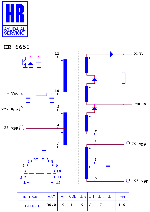 Schematic diagram for HR 6650
