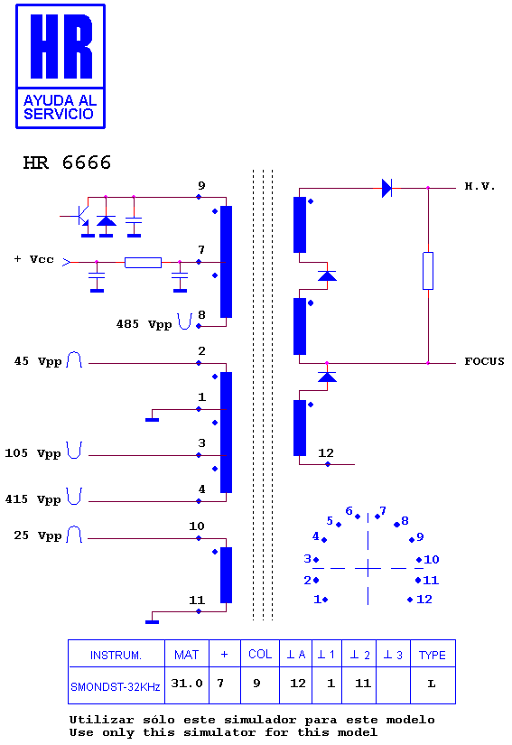 Schematic diagram for HR 6666