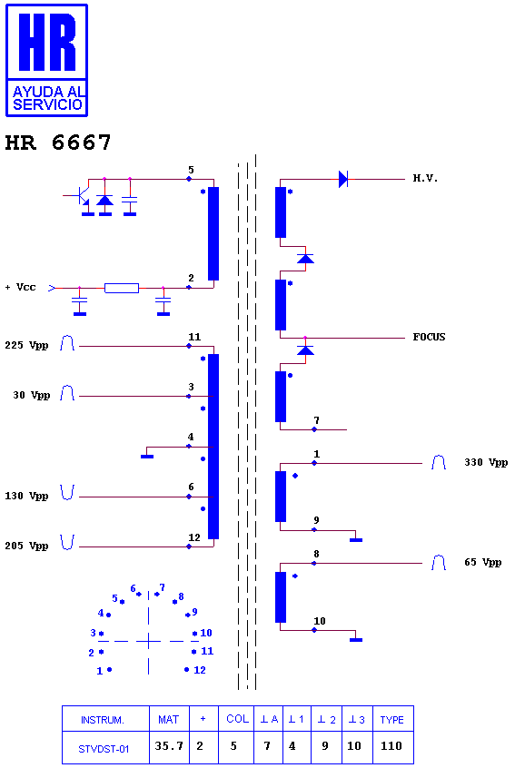 Schematic diagram for HR 6667