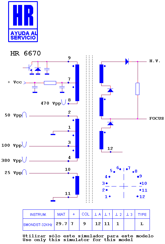 Schematic diagram for HR 6670