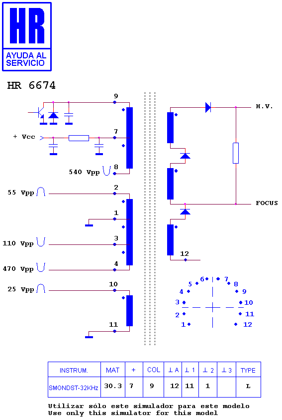 Schematic diagram for HR 6674