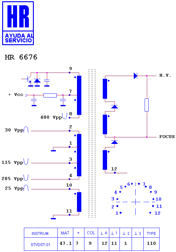 Schematic diagram for HR 6676