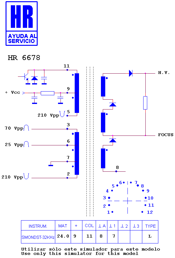 Schematic diagram for HR 6678