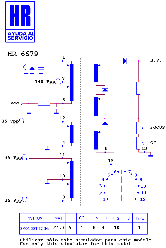 Schematic diagram for HR 6679