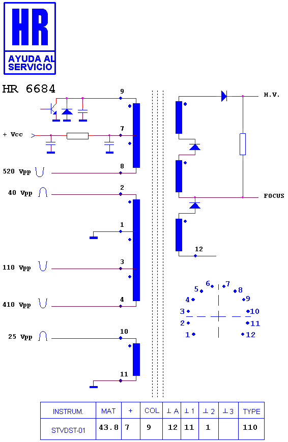 Schematic diagram for HR 6684