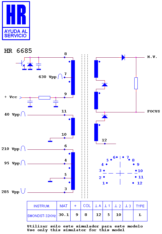 Schematic diagram for HR 6685