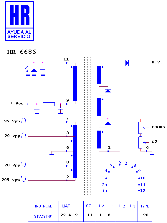 Schematic diagram for HR 6686