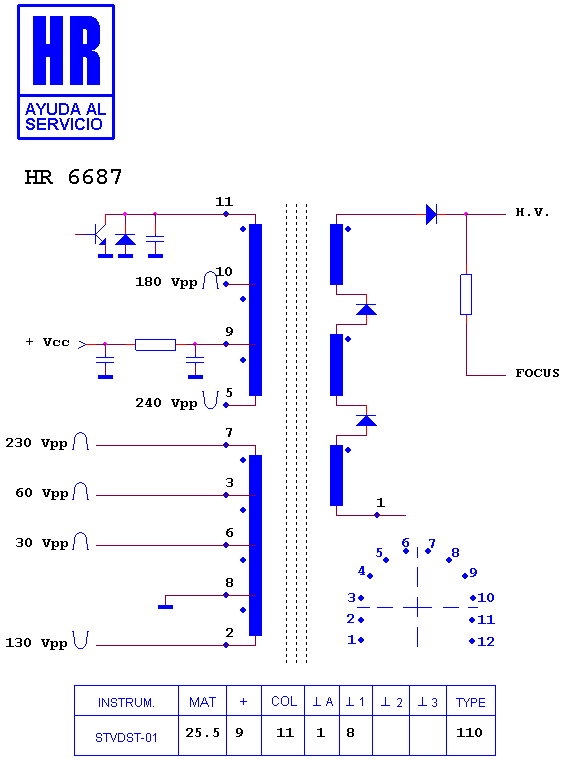 Schematic diagram for HR 6687