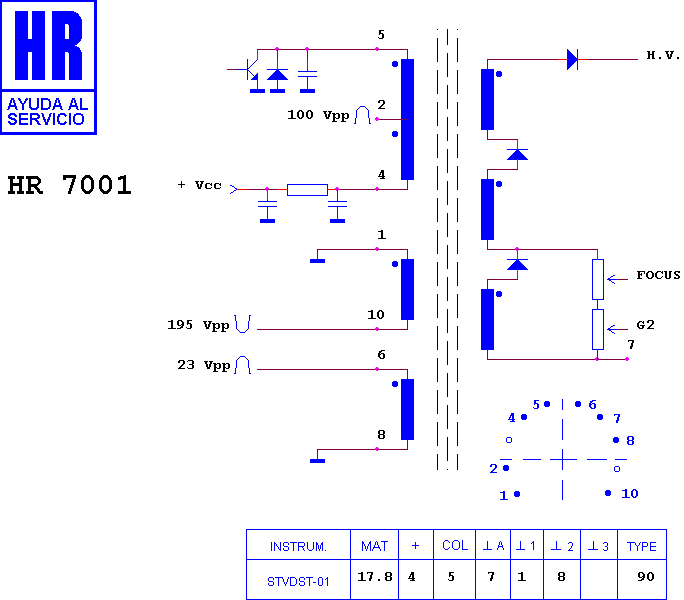 Schematic diagram for HR 7001