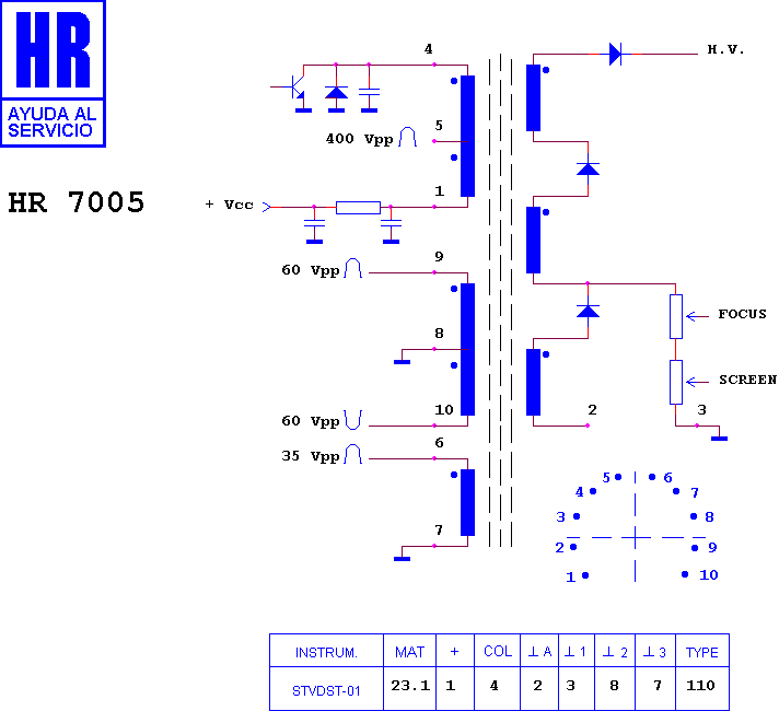 Schematic diagram for HR 7005