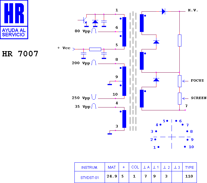 Schematic diagram for HR 7007