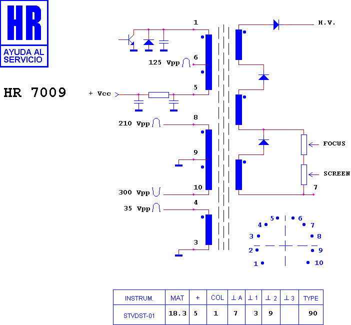 Schematic diagram for HR 7009