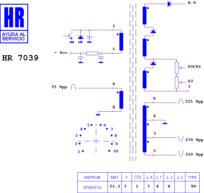 Schematic diagram for HR 7039