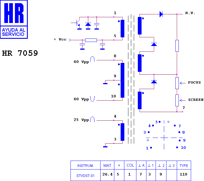 Schematic diagram for HR 7059