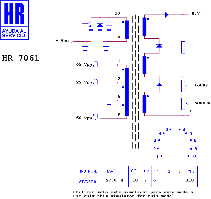 Schematic diagram for HR 7061