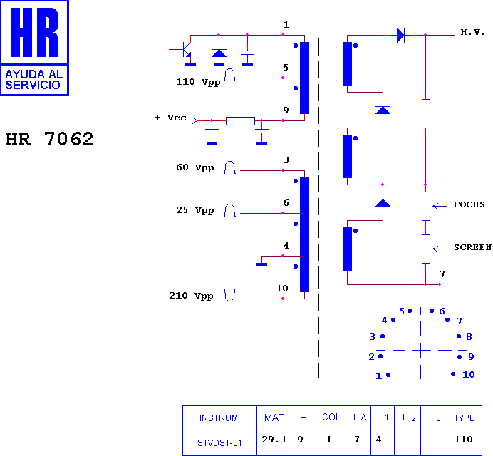 Schematic diagram for HR 7062