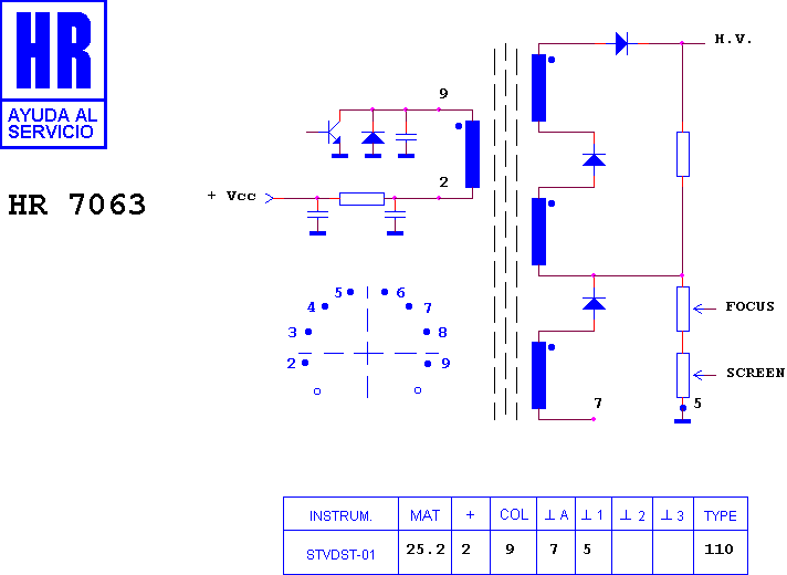 Schematic diagram for HR 7063