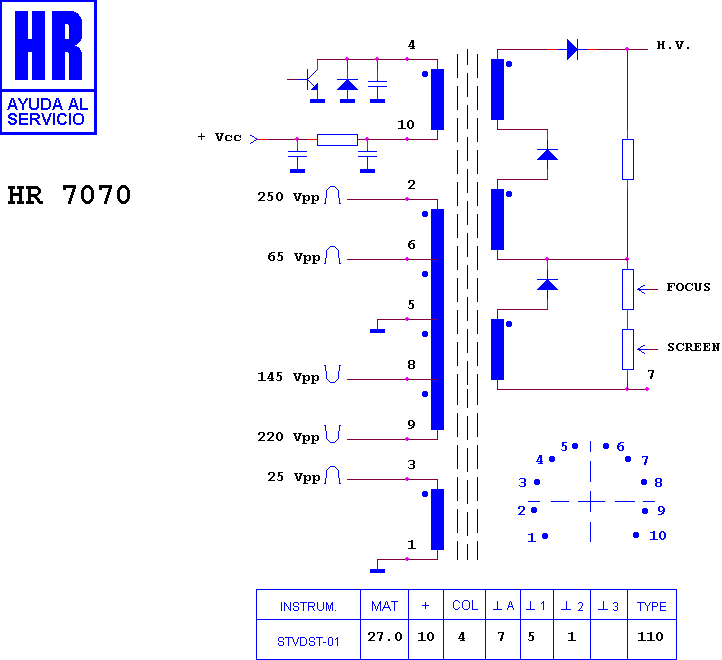 Schematic diagram for HR 7070