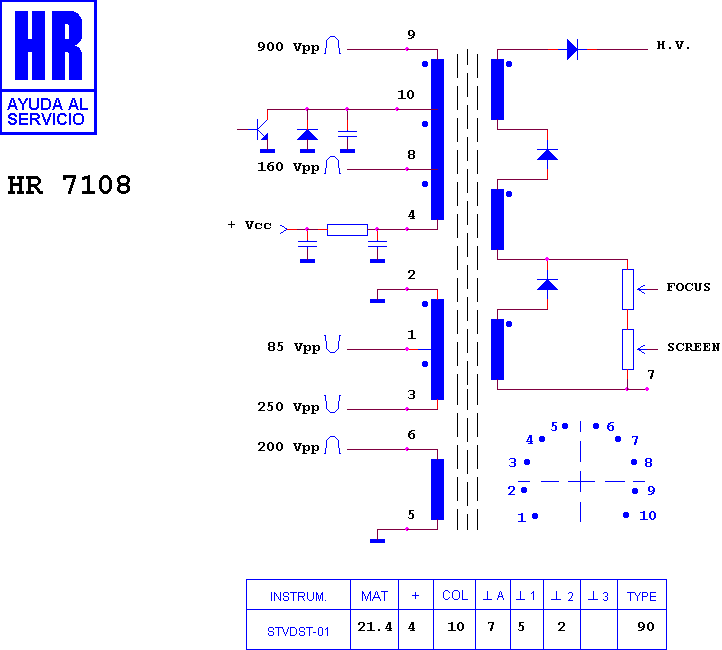 Schematic diagram for HR 7108