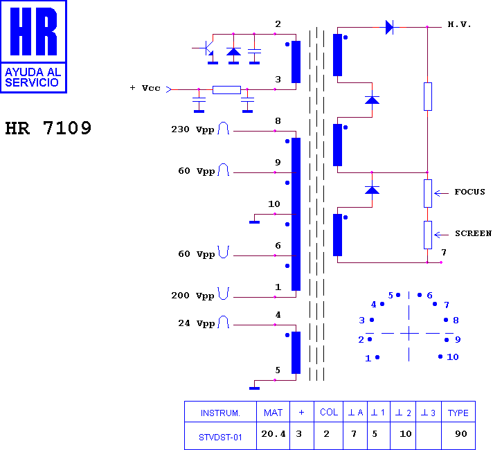 Schematic diagram for HR 7109