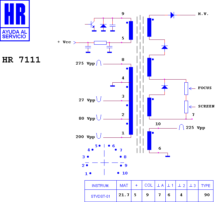 Schematic diagram for HR 7111